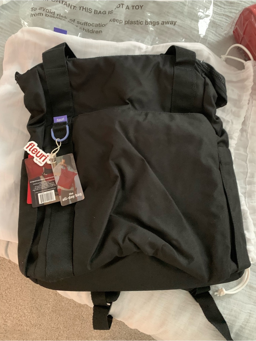 fleurit Black Kids All-Day Backpack